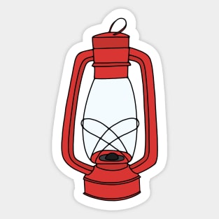 Camping Lantern Sticker